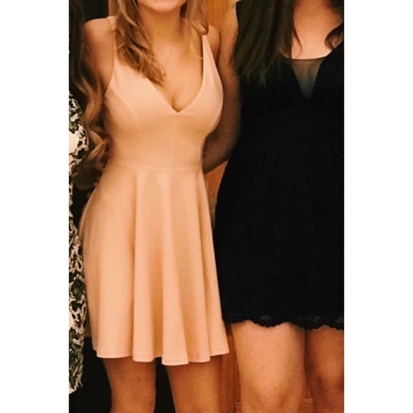 Lulus “Hometown Love” Vneck Formal Skater Dress - Picture 9 of 15